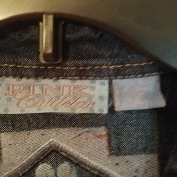 Aztec Embroidered Blue Jean Vest - Picture 4 of 4